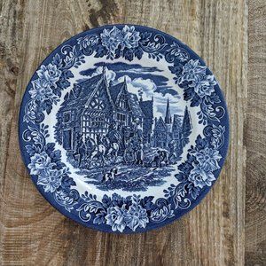 English Ironstone toile plate